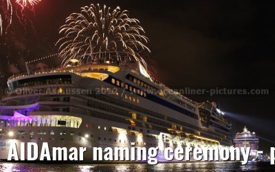 AIDAmar naming ceremony - port of Hamburg - 12th May 2012