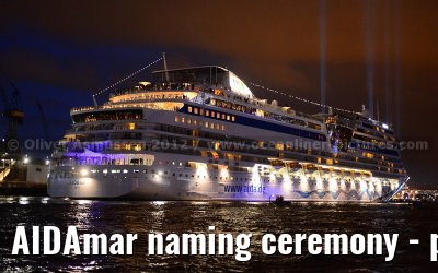 AIDAmar naming ceremony - port of Hamburg - 12th May 2012