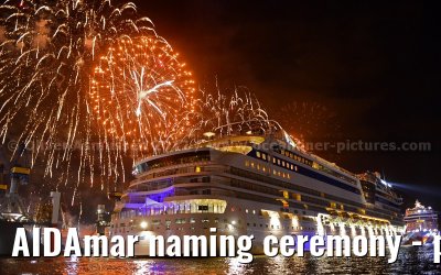 AIDAmar naming ceremony - port of Hamburg - 12th May 2012