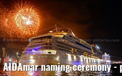 AIDAmar naming ceremony - port of Hamburg - 12th May 2012