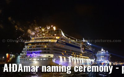 AIDAmar naming ceremony - port of Hamburg - 12th May 2012