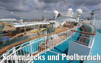 Sonnendecks und Poolbereich AIDAvita