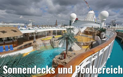 Sonnendecks und Poolbereich AIDAvita