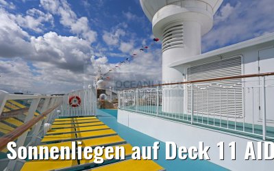 Sonnenliegen auf Deck 11 AIDAvita