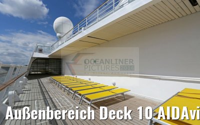 Außenbereich Deck 10 AIDAvita