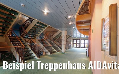 Beispiel Treppenhaus AIDAvita Deck 6