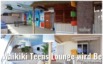Waikiki Teens Lounge wird Beach Lounge AIDAvita
