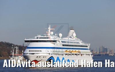 AIDAvita auslaufend Hafen Hamburg 24.03.2017