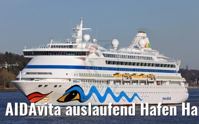 AIDAvita auslaufend Hafen Hamburg 24.03.2017