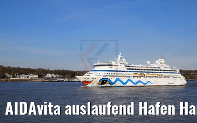 AIDAvita auslaufend Hafen Hamburg 24.03.2017