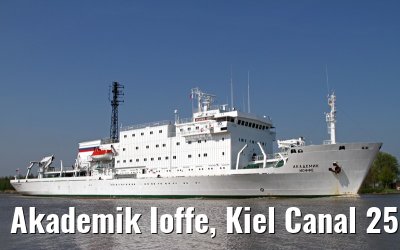 Akademik Ioffe, Kiel Canal 25. April 2014