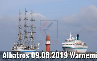 Albatros 09.08.2019 Warnemünde Ankunft