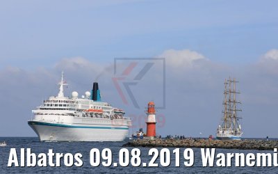 Albatros 09.08.2019 Warnemünde Ankunft