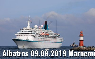 Albatros 09.08.2019 Warnemünde Ankunft