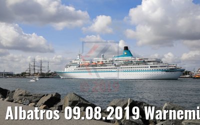 Albatros 09.08.2019 Warnemünde Ankunft