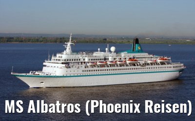 MS Albatros (Phoenix Reisen) approaching port of Hamburg 10. May 2008