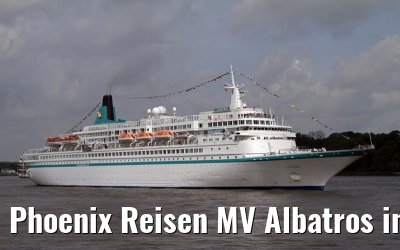Phoenix Reisen MV Albatros inbound port of Hamburg, 10. May 2014
