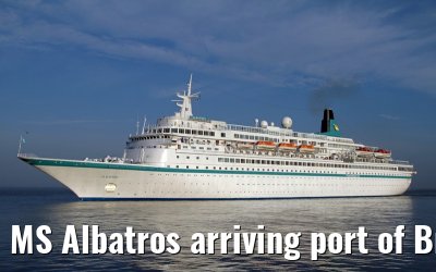 MS Albatros arriving port of Bremerhaven, 29. July 2013