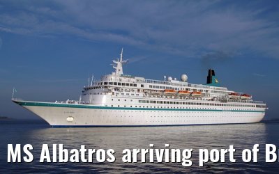 MS Albatros arriving port of Bremerhaven, 29. July 2013