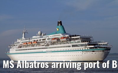 MS Albatros arriving port of Bremerhaven, 29. July 2013