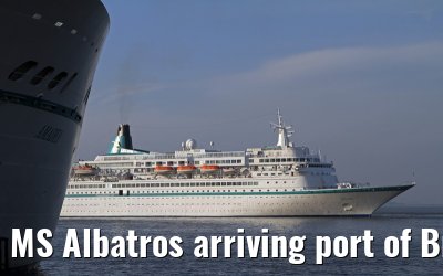 MS Albatros arriving port of Bremerhaven, 29. July 2013