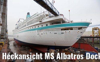 Heckansicht MS Albatros Dock 10 Blohm und Voss Werft 15.12.2015