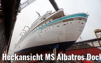 Heckansicht MS Albatros Dock 10 Blohm und Voss Werft 15.12.2015