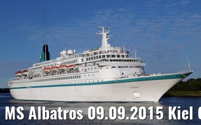 MS Albatros 09.09.2015 Kiel Canal transit