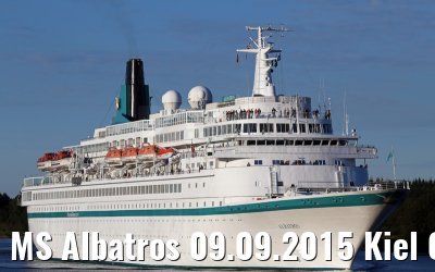 MS Albatros 09.09.2015 Kiel Canal transit