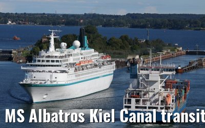 MS Albatros Kiel Canal transit 09.09.2015