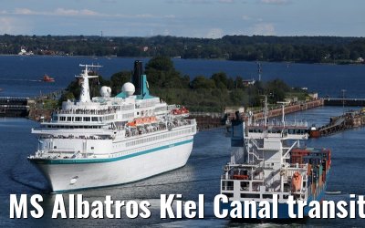 MS Albatros Kiel Canal transit 09.09.2015