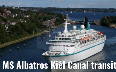MS Albatros Kiel Canal transit 09.09.2015