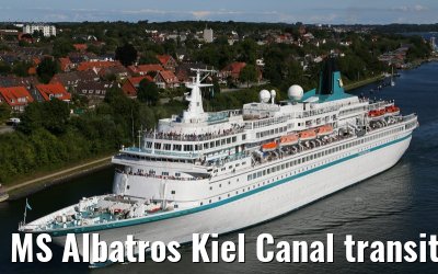 MS Albatros Kiel Canal transit 09.09.2015