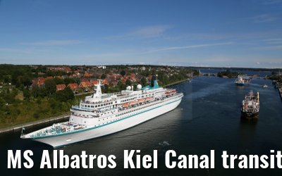 MS Albatros Kiel Canal transit 09.09.2015