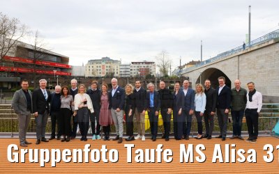 Gruppenfoto Taufe MS Alisa 31.03.2023 Bonn
