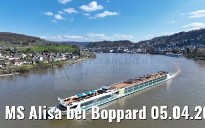 MS Alisa bei Boppard 05.04.2023