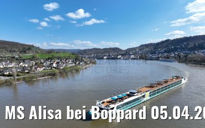 MS Alisa bei Boppard 05.04.2023