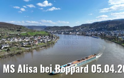 MS Alisa bei Boppard 05.04.2023