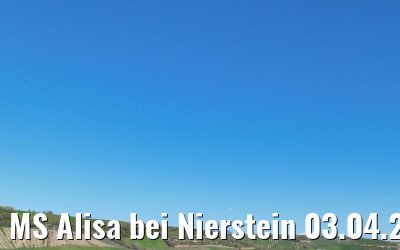 MS Alisa bei Nierstein 03.04.2023