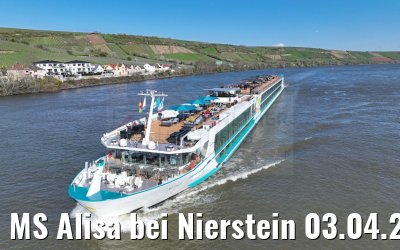 MS Alisa bei Nierstein 03.04.2023