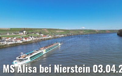 MS Alisa bei Nierstein 03.04.2023
