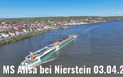MS Alisa bei Nierstein 03.04.2023