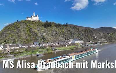 MS Alisa Braubach mit Marksburg 05.04.2023