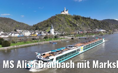 MS Alisa Braubach mit Marksburg 05.04.2023