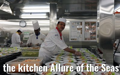 the kitchen Allure of the Seas