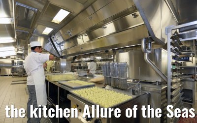 the kitchen Allure of the Seas