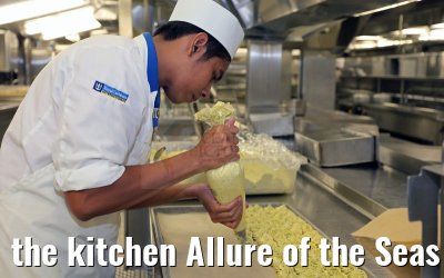 the kitchen Allure of the Seas