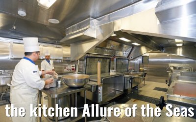 the kitchen Allure of the Seas
