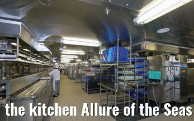 the kitchen Allure of the Seas
