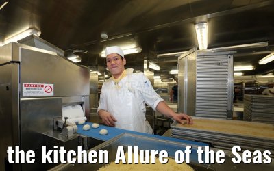 the kitchen Allure of the Seas